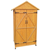 XWT010 WOODENSHED Natural for backyard garden big spire Tool storage