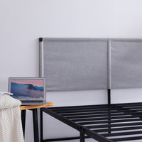 V4 Metal Bed Frame 14 Inch Queen Size with Headboard and Footboard, Mattress Platform with 12 Inch Storage Space