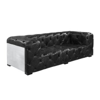 ACME Brancaster Loveseat , Black Top Grain Leather LV02285