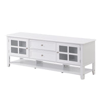 TV Stand for TVs up to 60'', Entertainment Center with Multifunctional Storage Space, TV Cabinet with Modern Design, Media Console for Living Room, Bedroom