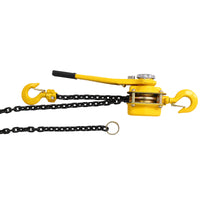 Lever Chain Hoist 1 1/2 Ton 3300LBS Capacity 10 FT Chain Come Along with Heavy Duty Hooks Ratchet Lever Chain Block Hoist Lift Puller