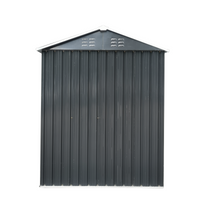 XWT009 Metal storage shed (3*5ft) outdoor black and white backyard storing tools