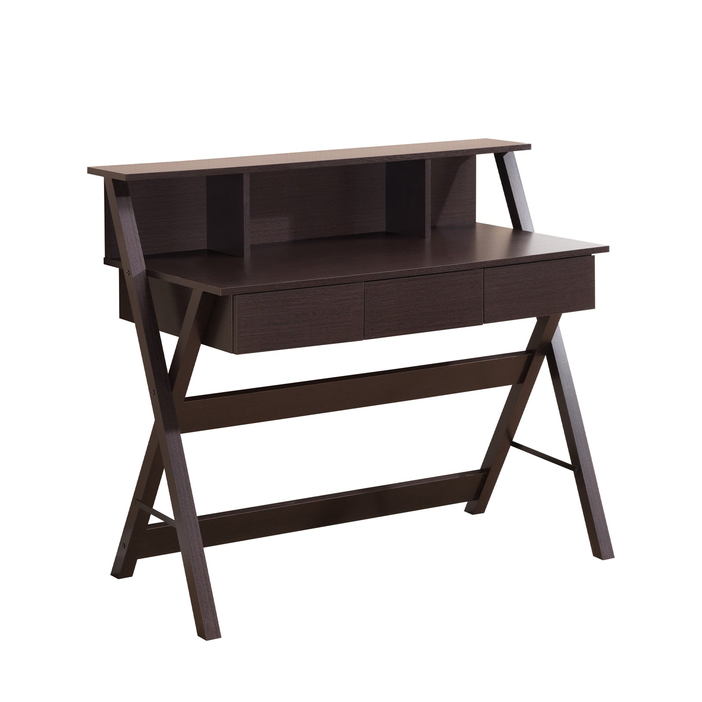 Techni Mobili Writing Desk with Storage, Wenge