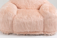 Bean bag chair lazy long hair sofa bean bag chair adult, teen high density foam filled modern focus chair comfortable living room, bedroom chair