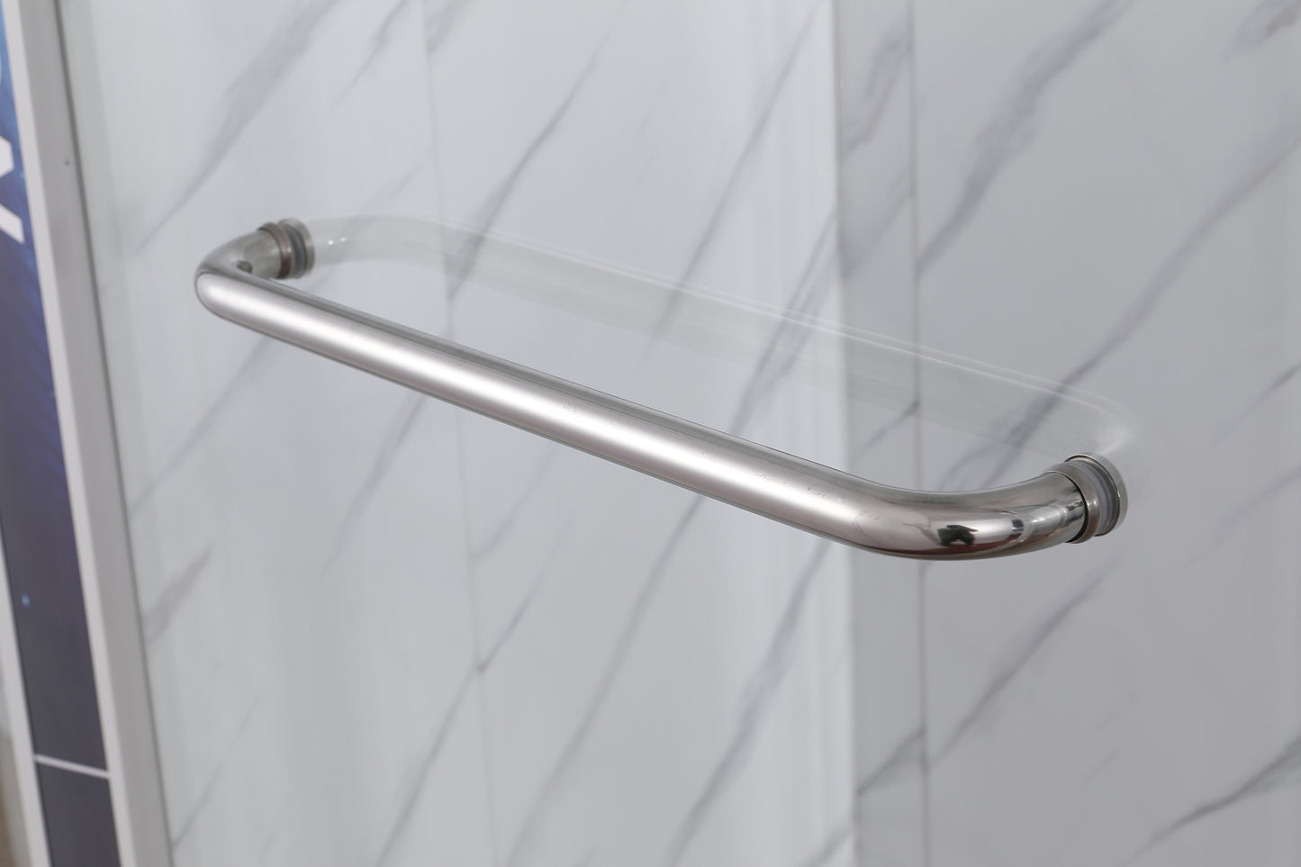 Frameless Shower Door with Rust-Resistant Stainless Steel, Explosion-Proof Glass, and Easy Installation 60*72