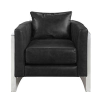 ACME Betla Accent Chair, Black Top Grain Leather AC01986