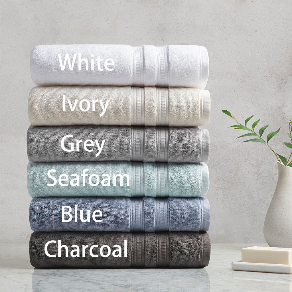 100% Cotton Feather Touch Antimicrobial Towel 6 Piece Set