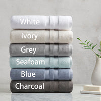 100% Cotton Feather Touch Antimicrobial Towel 6 Piece Set