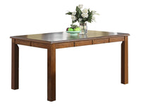 Dining Room Furniture Walnut Rubber wood MDF Rectangular Table 1pc Dining Table Only.