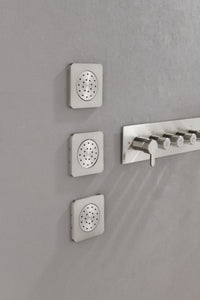 Concealed Installation Body Jet Shower Spa  Square Massage Jets Spray Body Shower Bodyspray ( 3pcs)