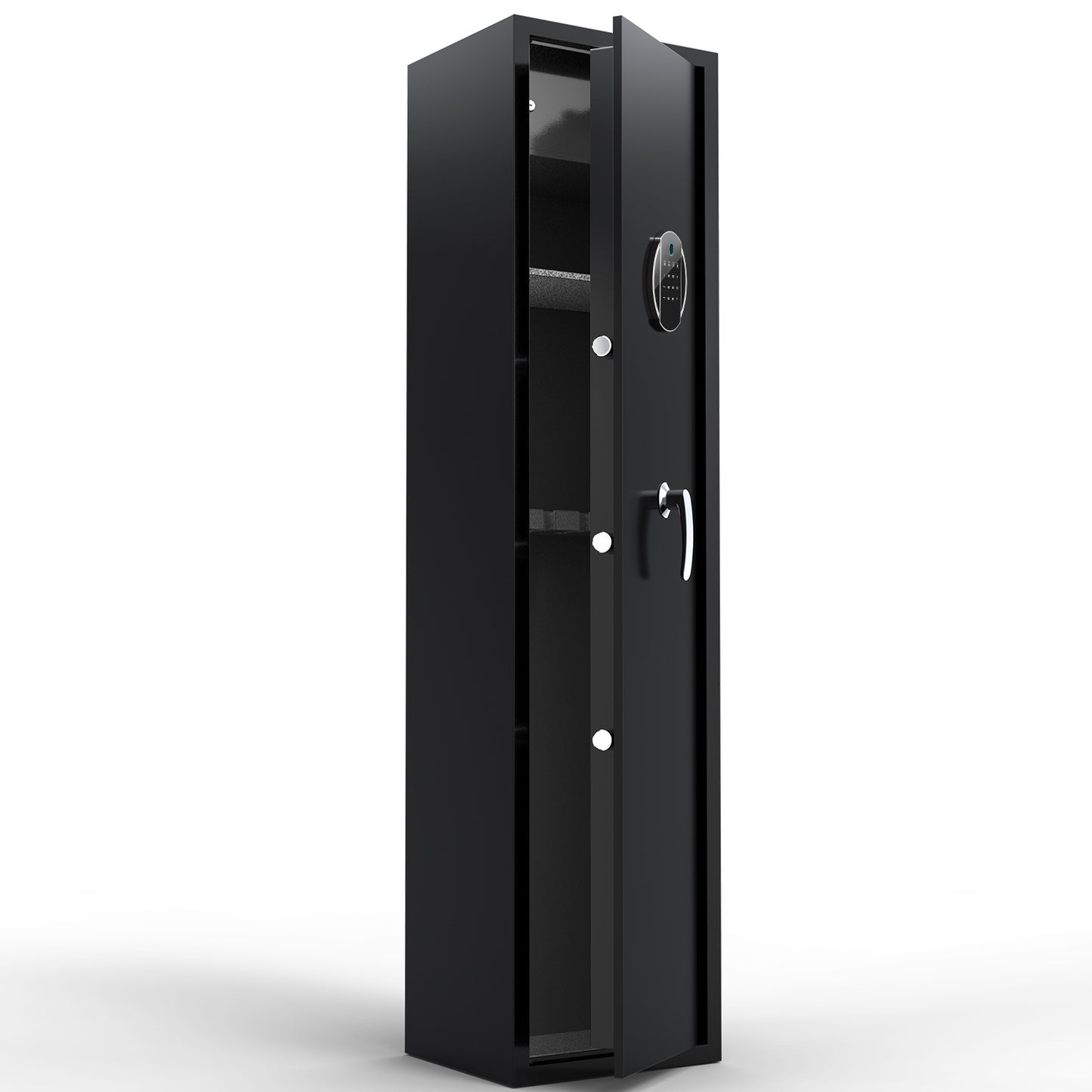 Large Capacity Quick Access Fingerprint Gun Safe,4-5 Gun Biometric Metal Rifle Gun Security Cabinet Safe Locker