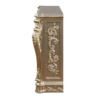 ACME Sorina FIREPLACE Silver & Gold Finish AC01619