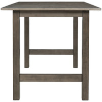 TOPMAX Farmhouse Wood Dining Table for 4, Kitchen Table for Small Places, Gray