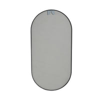 18 x 35 Inch Bathroom Mirror Black Aluminum Frame