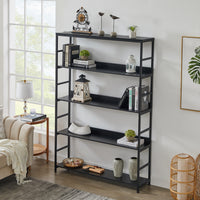 [VIDEO] 5-Tier Home Office Bookcase Open Bookshelf Storage Large 5 Shelf Bookshelf Furniture with Metal Frame, Black