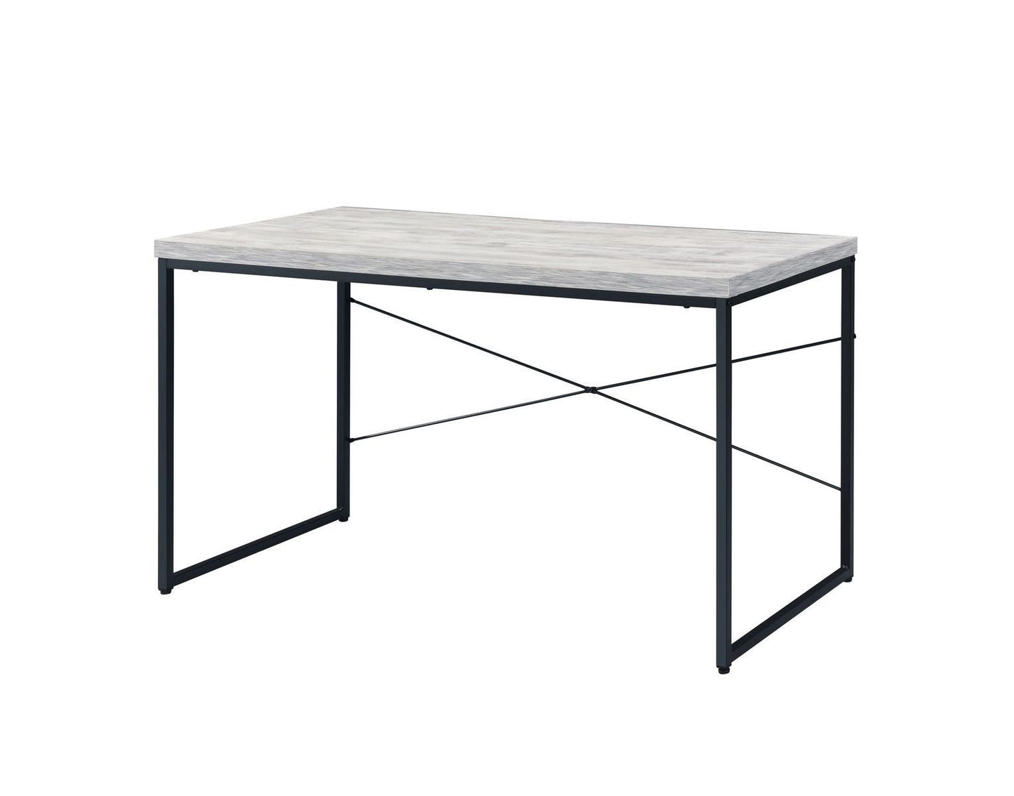 ACME Jurgen Desk, Antique White & Black 92915