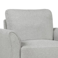 Living Room Furniture Armrest Single Sofa (Light Gray)