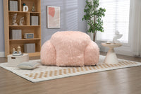 Bean bag chair lazy long hair sofa bean bag chair adult, teen high density foam filled modern focus chair comfortable living room, bedroom chair