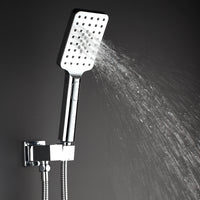 Shower Faucet Set System Ceiling Shower Faucets Sets Complet with Rough-in Valve, 10 Inches High Pressure Rain Shower Head and Handheld