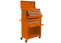 High Capacity Rolling Tool Chest with Wheels and Drawers, 8-Drawer Tool Storage Cabinet--ORANGE