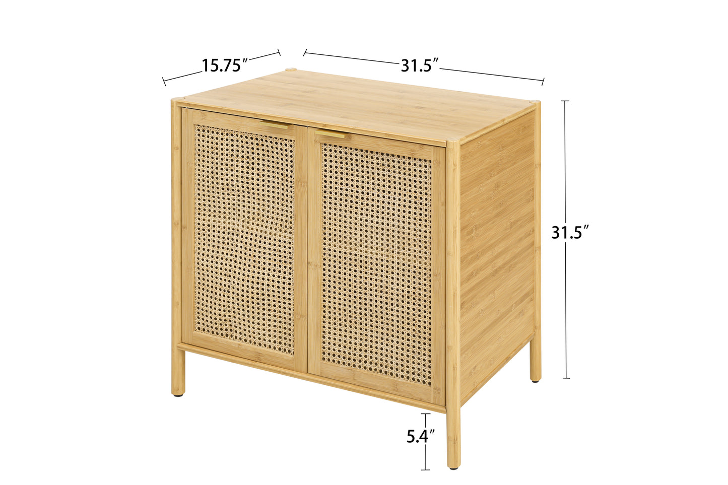 Bamboo 2 door cabinet, Buffet Sideboard Storage Cabinet, Buffet Server Console Table, Accent Cabinet, for Dining Room, Living Room, Kitchen, Hallway