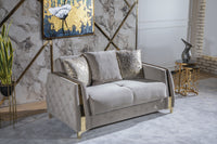 Lust 3Pc Modern Living Room Set  in Taupe