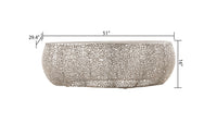 T3601-50 Oval Coffee Table Silver