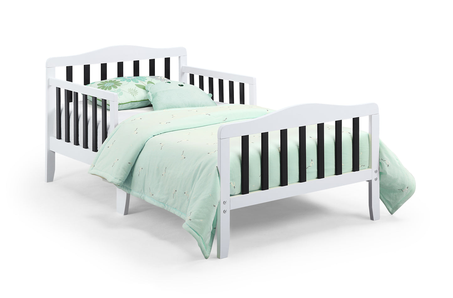 Twain Toddler Bed White/Black