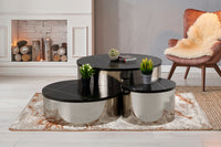 Modern Style 3PC CT805-3 Coffee Table Set in Silver