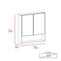 Manchester Rectangle Medicine Cabinet with Mirror Light Oak