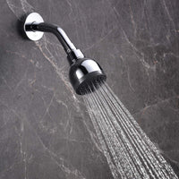 High Pressure Shower Head 3 Inches Anti-clog Fixed Showerhead Chrome with Adjustable Swivel Brass Ball Joint Chrome