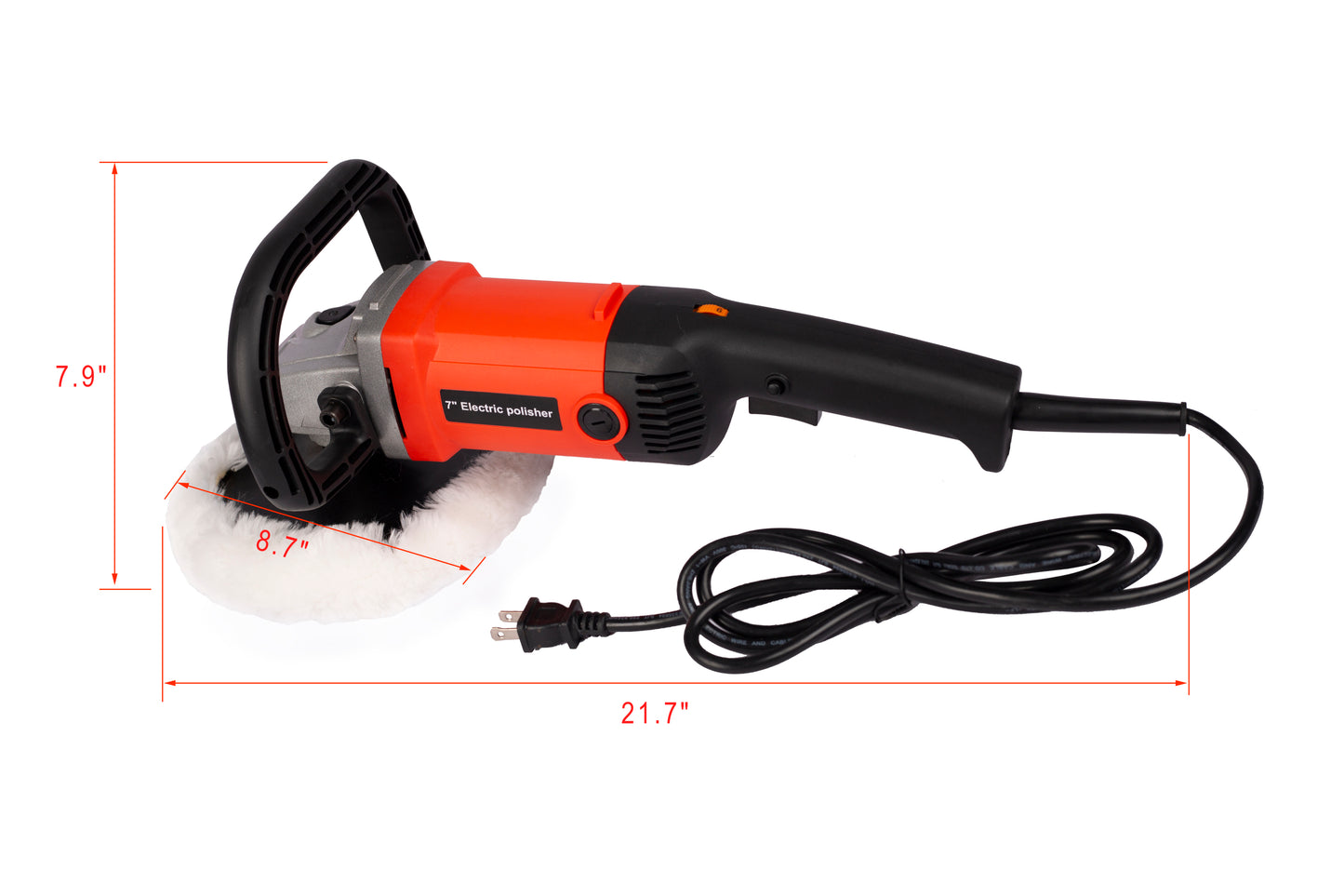 Buffer polisher Rotary Polisher Sander  Car Polishing Machine 10 Amp Electric in Pad with Accessory Kit 6 Variable Speeds  to Buff, Polish, Smooth and Finish Ideal for Cars Boats