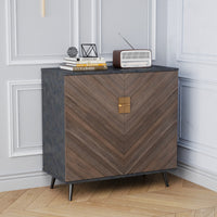 Accent Storage Cabinet with Doors, Bar Cabinet Buffet Cabinet with Storage for Living Room, Hallway, Bedroom