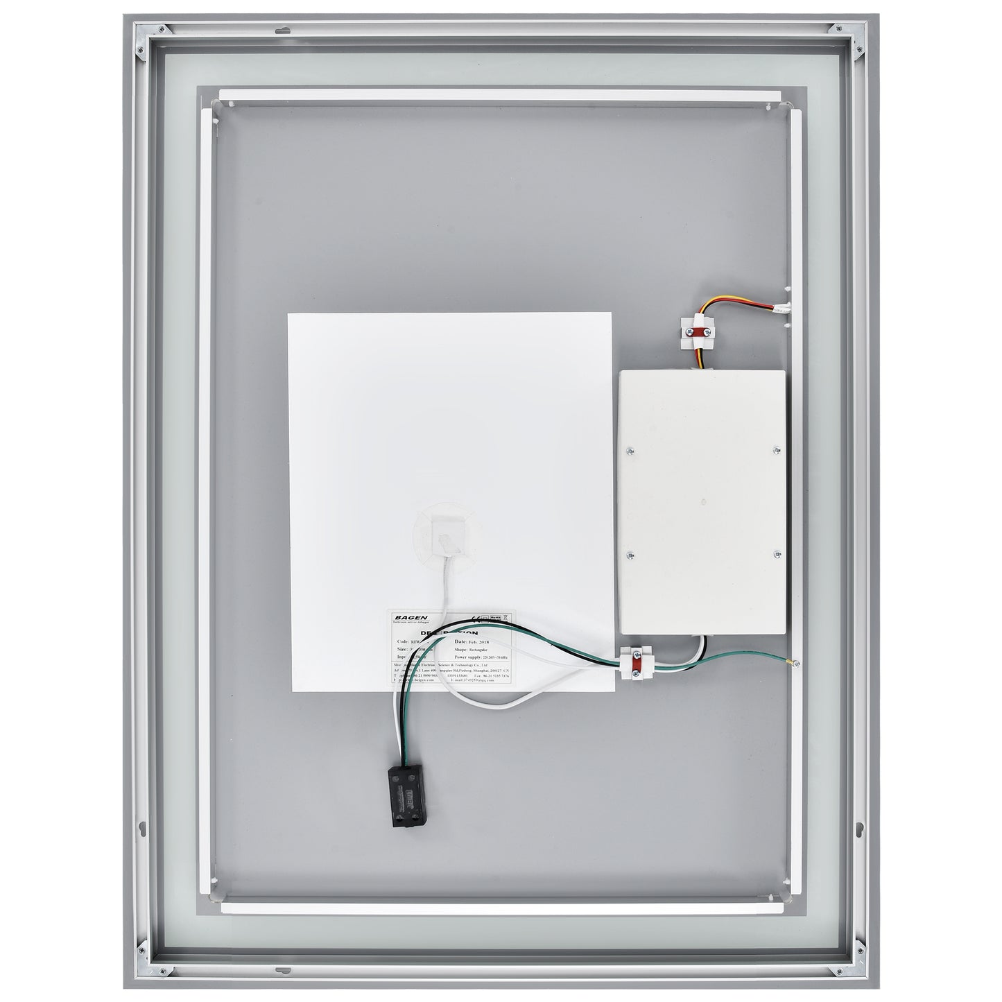 Bathroom Vanity LED Lighted Mirror-(Horizontal/Vertical with double bond)-36*28in