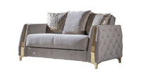 Lust 2Pc Modern Living Room Set  in Taupe