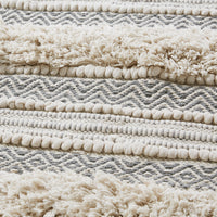 Woven Texture Stripe Bath Rug