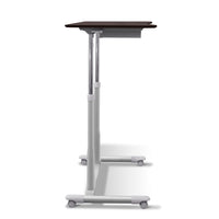 29 - 40 H x 20.5 W x 37.5 D Home/ Office Espresso Adjustable Standing Desk, Ergonomic, Wire Storage Shelf, Easy Mobility