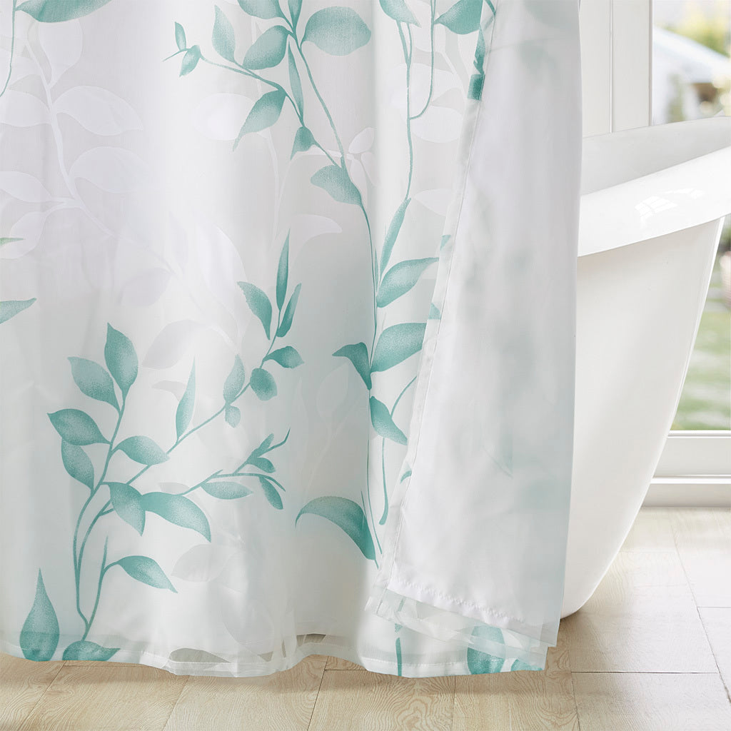 Burnout Printed Shower Curtain