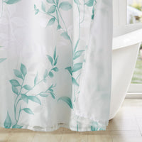 Burnout Printed Shower Curtain