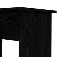 Modern Walden Desk with 5 Drawers for Living Room or Home Office, Black Woodgrain