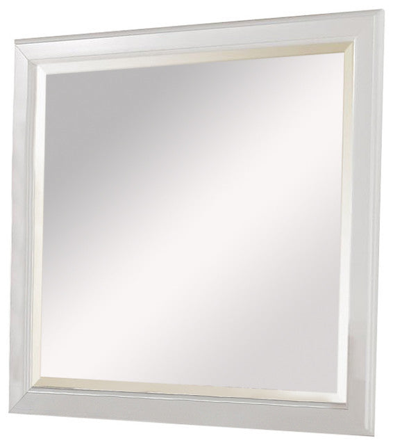 ACME Louis Philippe III Mirror in White 24504