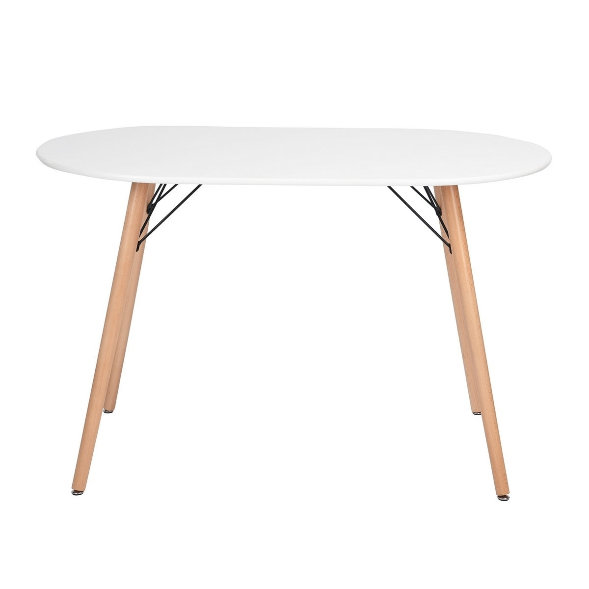 47.2"L x 27.6"W Oval Dining Table - white