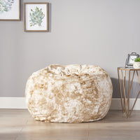 Penley Modern Glam Shag Fur 3 Foot Bean Bag, Bengal