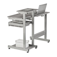 Techni Mobili Complete Computer Workstation Desk, Grey