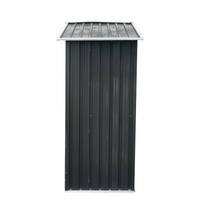 XWT009 Metal storage shed (3*5ft) outdoor black and white backyard storing tools