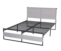 V4 Metal Bed Frame 14 Inch Queen Size with Headboard and Footboard, Mattress Platform with 12 Inch Storage Space