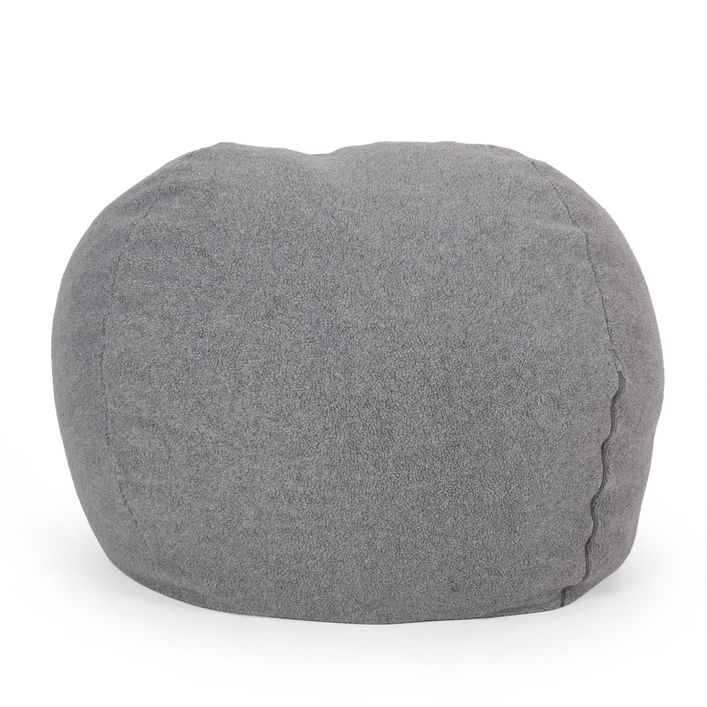 Enger Shearling 3 Foot Bean Bag, Gray