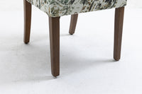 Cover Removable Interchangeable and Washable Taupe Cashew Fabric Upholstered Parsons Chair with Solid Wood Legs 2 PCS