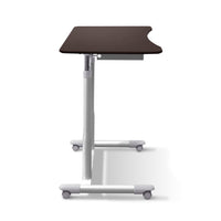 29 - 40 H x 20.5 W x 37.5 D Home/ Office Espresso Adjustable Standing Desk, Ergonomic, Wire Storage Shelf, Easy Mobility