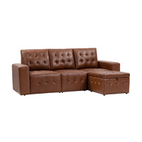 Blanca 87" wide Sofa-BROWN